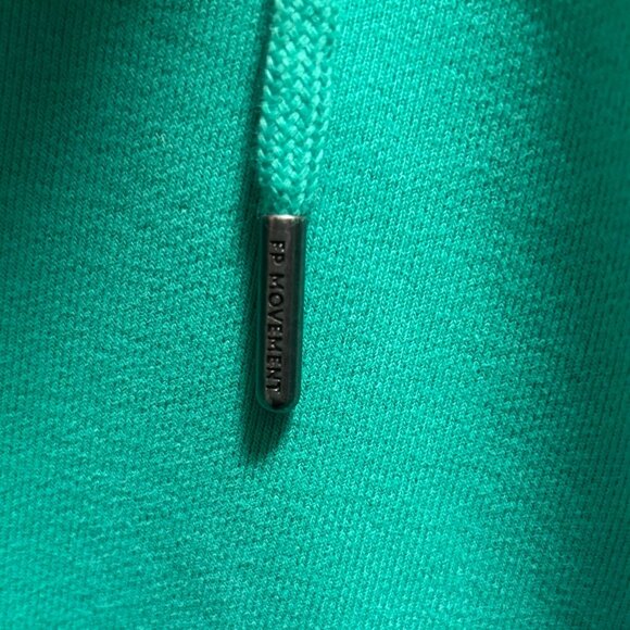 Free People Movement Double Overtime Hoodie Size L Green Casual Pullover - Picture 9 of 11